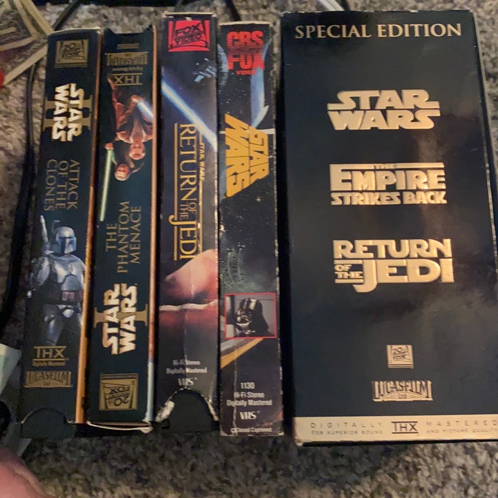 Star Wars vhs set